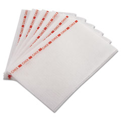 Food Service Towels, 13 x 21, Red/White - CHIX FOODSERV