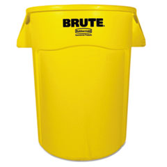 Brute Vented Trash Receptacle, Round, 44 gal,