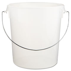 Round Storage Containers,
w/Bail, 22qt, 13 1/8dia x
14h, Clear - C-22 QT RND STRG
CONT-CLEAR