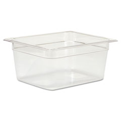 Cold Food Pans, 9 1/3qt, 10
3/8w x 12 4/5d x 6h, Clear -
C-X-TRA COLD FOOD PAN-1/2
SIZE, CLEAR