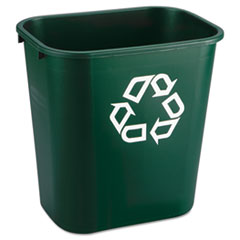 Deskside Paper Recycling Container, Rectangular,