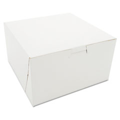 Tuck-Top Bakery Boxes, 7w x 7d x 4h, White - BKRY BX