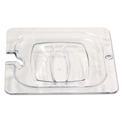 Cold Food Pan Covers,
Polycarbonate, Clear, 6 3/8 x
6 7/8 - LID/NOTCHED FOR
X-TRA1/6 SIZE 6/CS