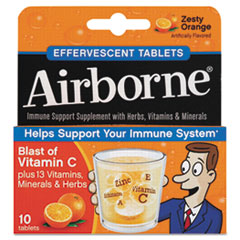 Immune Support Effervescent Tablet, Orange - AIRBORNE