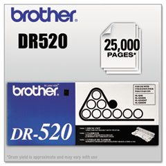 DR520 Drum Cartridge, 25000 Page-Yield, Black -