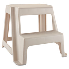 Two-Step Stool, 18 9/10l x 18 2/5w x 18 4/5h, Bisque - TWO