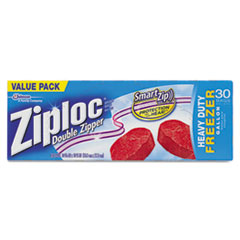 Double Zipper Freezer Bags, 9
3/5 x 12 1/10, 1 gal, 2.7mil
- ZIPLOC-FREEZER BAG-GAL(9/30)