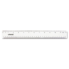 Acrylic Plastic Ruler, 12&quot;, Clear - RULER,ACRYLIC,CLR,12&quot;