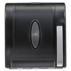 Hygienic Push-Paddle Roll Towel Dispenser, Translucent