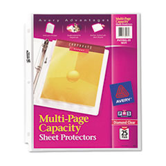 Multi-Page Top-Load Sheet Protectors, Heavy Gauge,