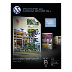 Laser Brochure Paper, Glossy, 52 lb, 8-1/2 x 11, 100