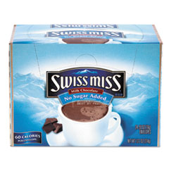 Hot Cocoa Mix, No Sugar Added, 24 Packets/Box - HOT