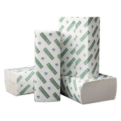 Boardwalk Green Plus Folded Paper Towels, C-Fold, White -