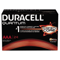Quantum Alkaline Batteries
with Duralock Power Preserve
Technology, AAA - C-DURACELL
QUANTUM ALKA BATT AAA 24PK