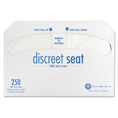 Discreet Half-Fold Toilet
Seat Covers, White, 250/Pack
- DISCREET SEAT, 5000 CT1/2
FOLD SEAT COVERS