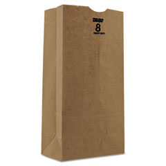 Kraft Paper Bags, Heavy-Duty, 8 lb., Brown - H-DTY GROCERY