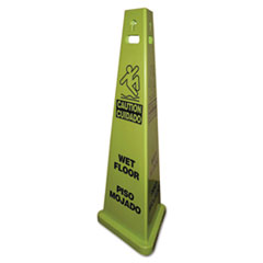 TriVu 3-Sided Wet Floor
Safety Sign, Yellow/Green, 14
3/4 x 4 3/4 x 40, Plastic -
TRI-VU 3 SIDED SAFETYSIGN
YEL-GREEN
