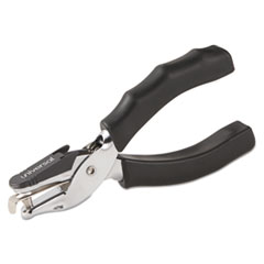 Eight-Sheet Handheld 1/4&quot;
Hole Punch, Metal with Rubber
Grip, Black -
PUNCH,1-HOLE,RUBBR GRP