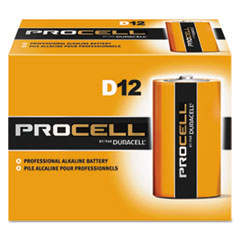 DURPC1300 DURACELL PRODUCTS
COMPANY
Procell Alkaline Batteries, D,
12/Box