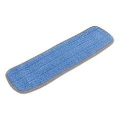 Microfiber Mop Head, Blue, 18 x 5, 100% Split Microfiber,