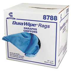 DuraWipe General Purpose Towels, 12 x 12, Blue -