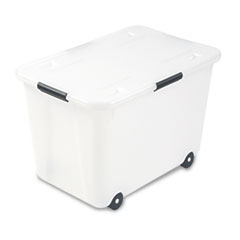 Rolling Storage Box, Letter/Legal, 15-Gallon Size,