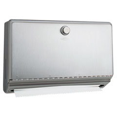 Surface-Mounted Paper Towel Dispenser, Stainless Steel,