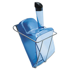 Hand-Guard Scoop with Holder,
74oz, Transparent Blue -
SCOOP W/HAND GUARD &amp;
HOLDER,74OZ,