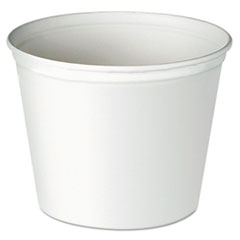 Double Wrapped Paper Bucket, Waxed, White, 83 oz - WXD DBL