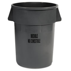 Brute Round Containers, 44 gal, Gray - BRT CNTR 44
