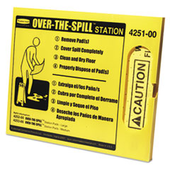 Over-the-Spill Station Kit, Pad Dispenser, 25 Large Pads