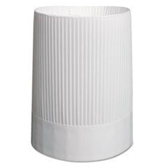 Stirling Fluted Chef&#39;s Hats,
Paper, White, Adjustable, 10&quot;
Tall - C-FLUTED CHEF HAT 10IN
PPR WHI 12