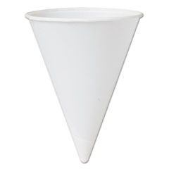 Bare Treated Paper Cone Water
Cups, 4 1/4 oz., White,
200/Bag - RLLD RIM PPR CONE
CUP 4.25OZ WHI 25/200