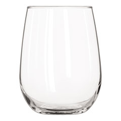 Stemless Wine Glasses, 17 oz, Clear, White Wine Glasses -