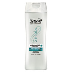 Suave Shampoo Plus Conditioner, 12.6 oz Bottle -