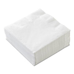 Beverage Napkins, 2-Ply, 9 7/8 x 9 7/8, White - BEVNAP