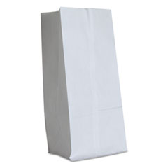 16# Paper Bag, 40-lb Base Weight, White, 7-1/16 x