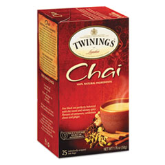 Tea Bags, Chai, 1.76 oz - TEA,CHAI, 25/BOX