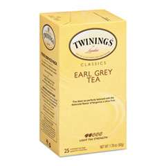 Tea Bags, Earl Grey, 1.76 oz, - TEA,EARL GREY, 25/BOX