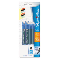 Lead Refills, 0.5mm, HB, Black, 3 Tubes of 35,