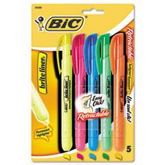 Brite Liner Retractable Highlighter, Chisel Tip,