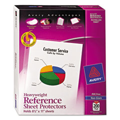 Top-Load Poly Sheet Protectors, Super Heavy,