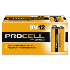 Procell Alkaline Battery, 9V
- C-C-PROCELL IND. 9V-CELL
AALINE BATTERY 12/PACK 
6PK/CASE
