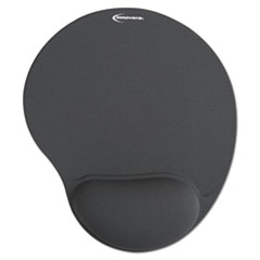 Mouse Pad w/Gel Wrist Pad, Nonskid Base, 10-3/8 x 8-7/8,