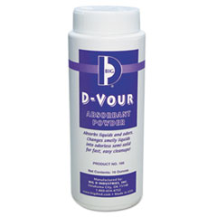 D-Vour Absorbent Powder, Canister, Lemon, 16 oz -