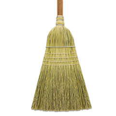 Corn/Fiber Warehouse Brooms,
60&quot;, Gray/Natural - WAREHOUSE
BROOM MIX 9X16.75X56 CLE LAQ 6