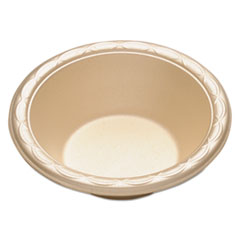 enviroware Foam Dinnerware, Bowl, 6&quot;, 12oz, Wheat -