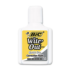 Wite-Out Quick Dry Correction Fluid, 20 ml Bottle, White,