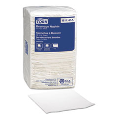 Universal Beverage Napkins, 1-Ply, 10 x 10, White,