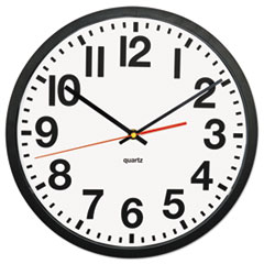 Large Numeral Clock, 13&quot;, Black - CLOCK,13.75&quot;,LGE